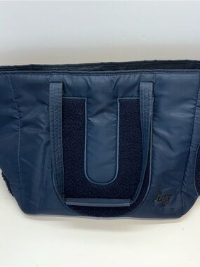 Lug Large Carry All Tote with Sherpa Avion SE Navy Blue Travel Quilted 20x14”